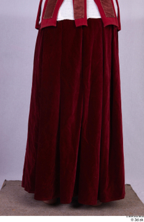  Photos Woman in Historical Dress 63 17th century Traditional dress historical clothing lower body red skirt 0005.jpg